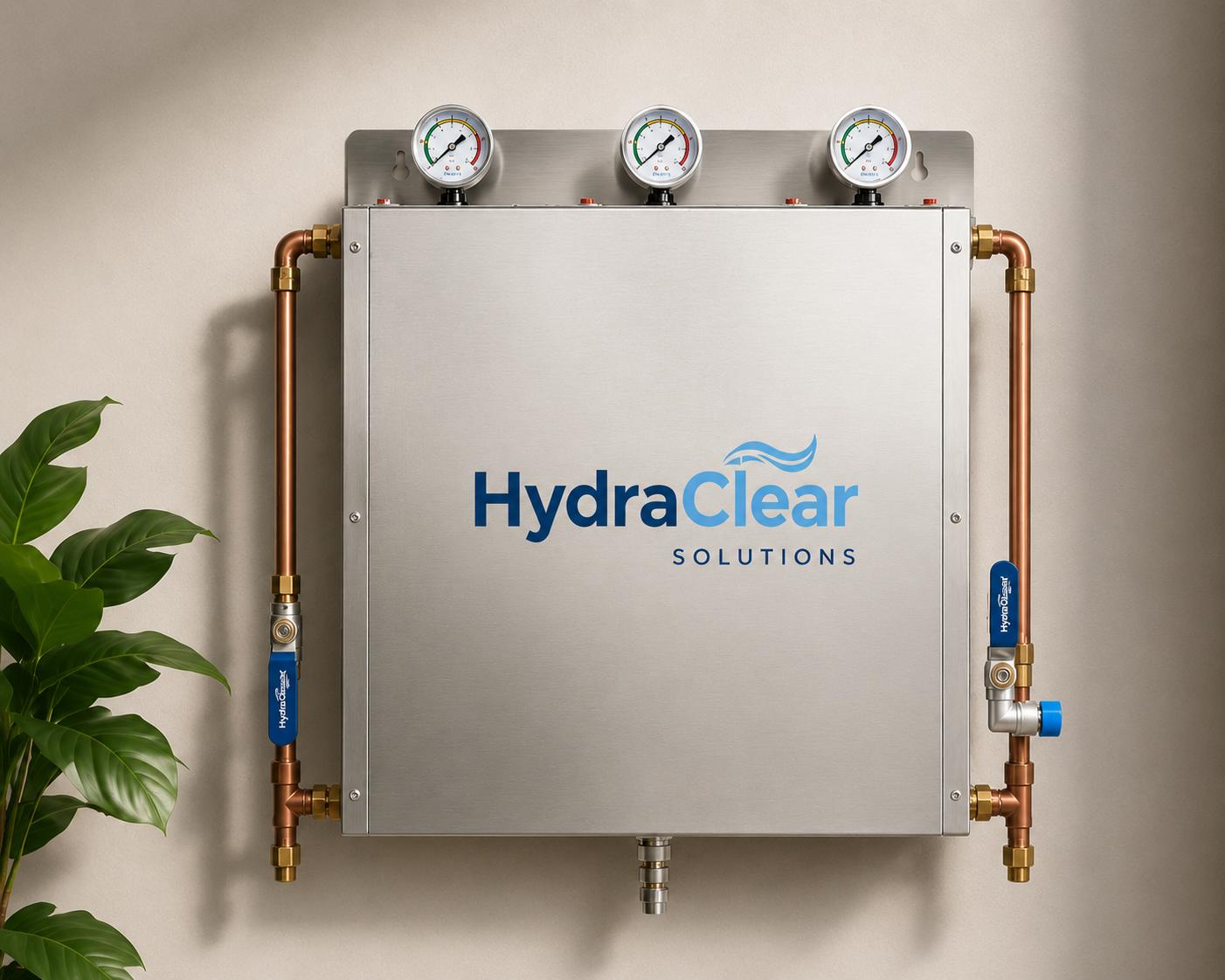 Hydraclear 3-stage whole-home water filtration system